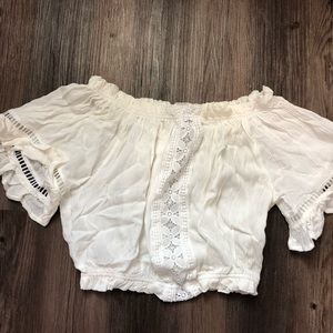 White off the shoulder